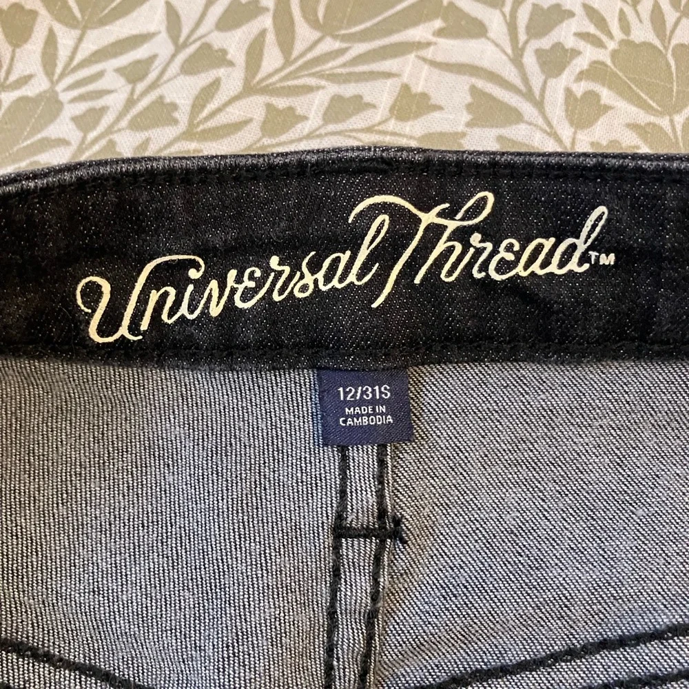 Universal Thread Dark Gray Ankle Jeans High Rise Jeggings - Picture 3 of 8